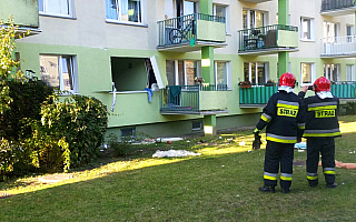 Policja zna przyczynę eksplozji w mieszkaniu w Olsztynie. Ranne zostały dwie osoby